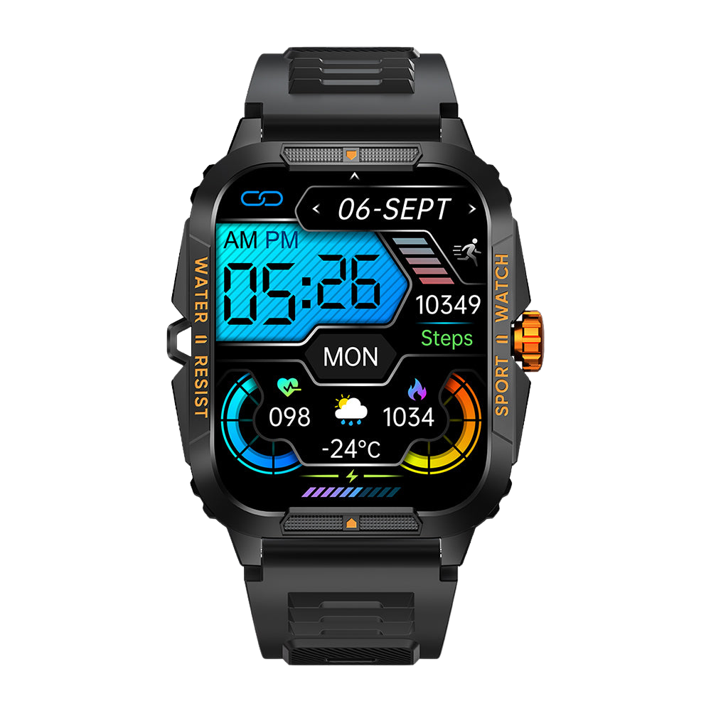 Smartwatch COLMI P76 1.96 Sport all'aperto Fitness Impermeabile 3ATM Frontale arancione