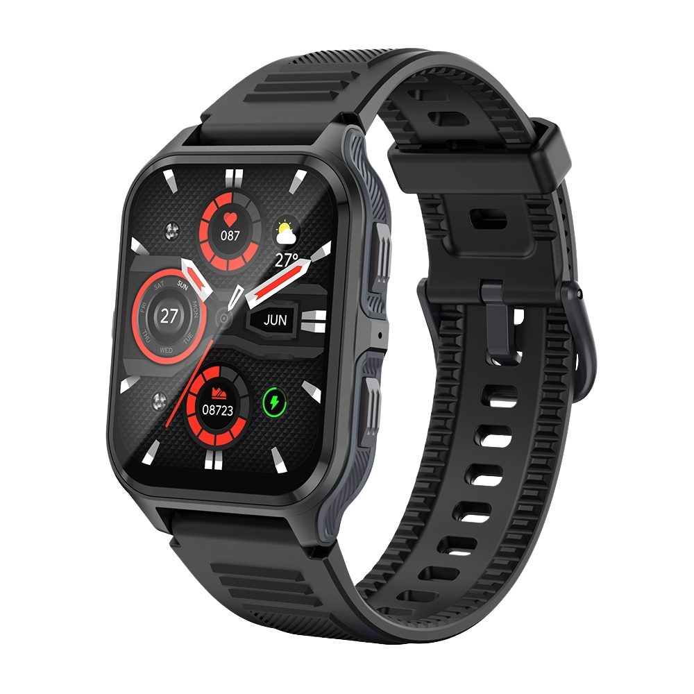 Smartwatch COLMI P73 con display da 1,9", funzione chiamate all'aperto, impermeabilità IP68, colore nero.