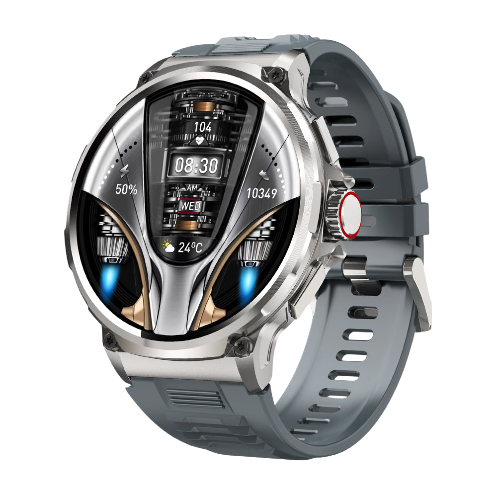 Smartwatch COLMi V69 - Ampio display da 1,85 pollici, monitoraggio della salute, impermeabile ed elegante colore argento.