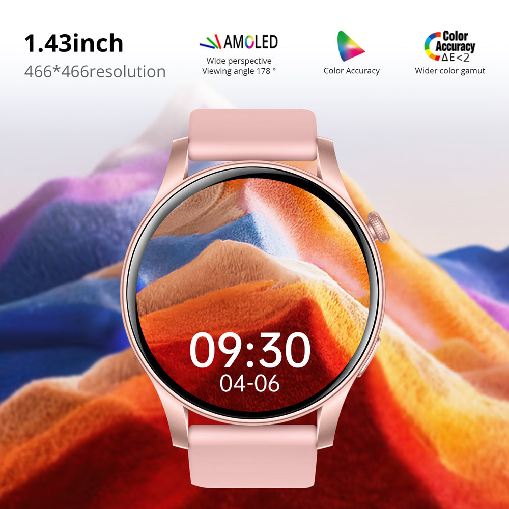 Smartwatch Colmi V73 con display AMOLED e monitoraggio dell'attività fisica.