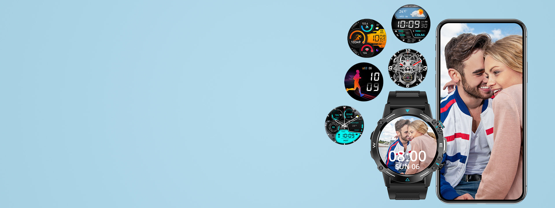 Lo smartwatch Colmi M42 offre sfondi personalizzabili, un design sottile, oltre 100 modalità sportive e 10 giorni di autonomia della batteria.