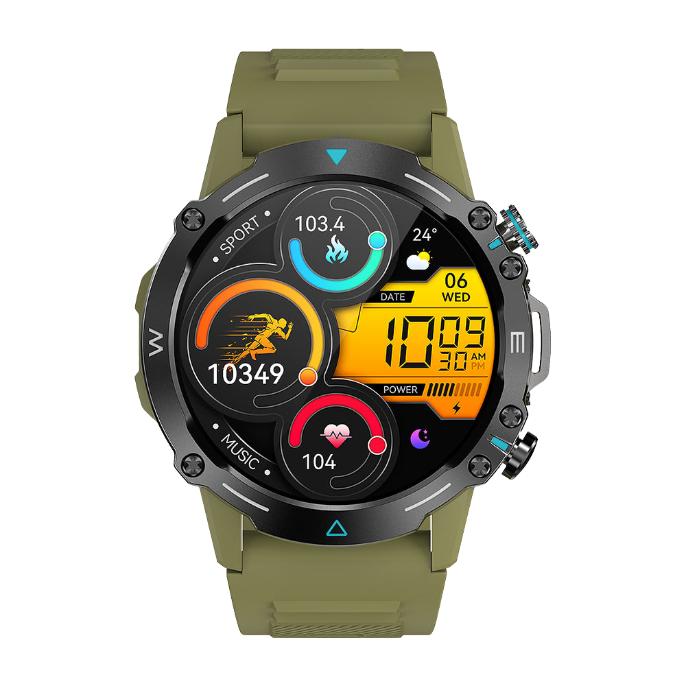 Smartwatch Colmi M42 verde dal design sottile, con oltre 100 modalità sportive e 10 giorni di autonomia della batteria.