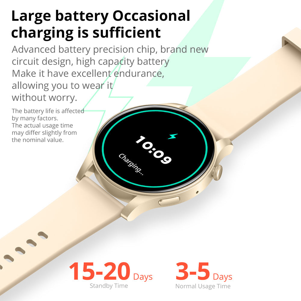 Smartwatch Colmi V73 con ampio display AMOLED e batteria a lunga durata.