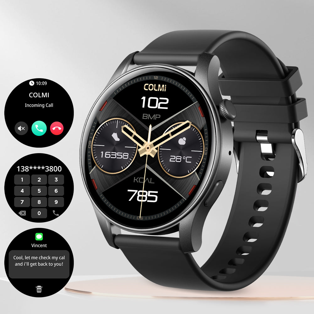 Smartwatch Colmi V73 con display AMOLED e chiamate Bluetooth.